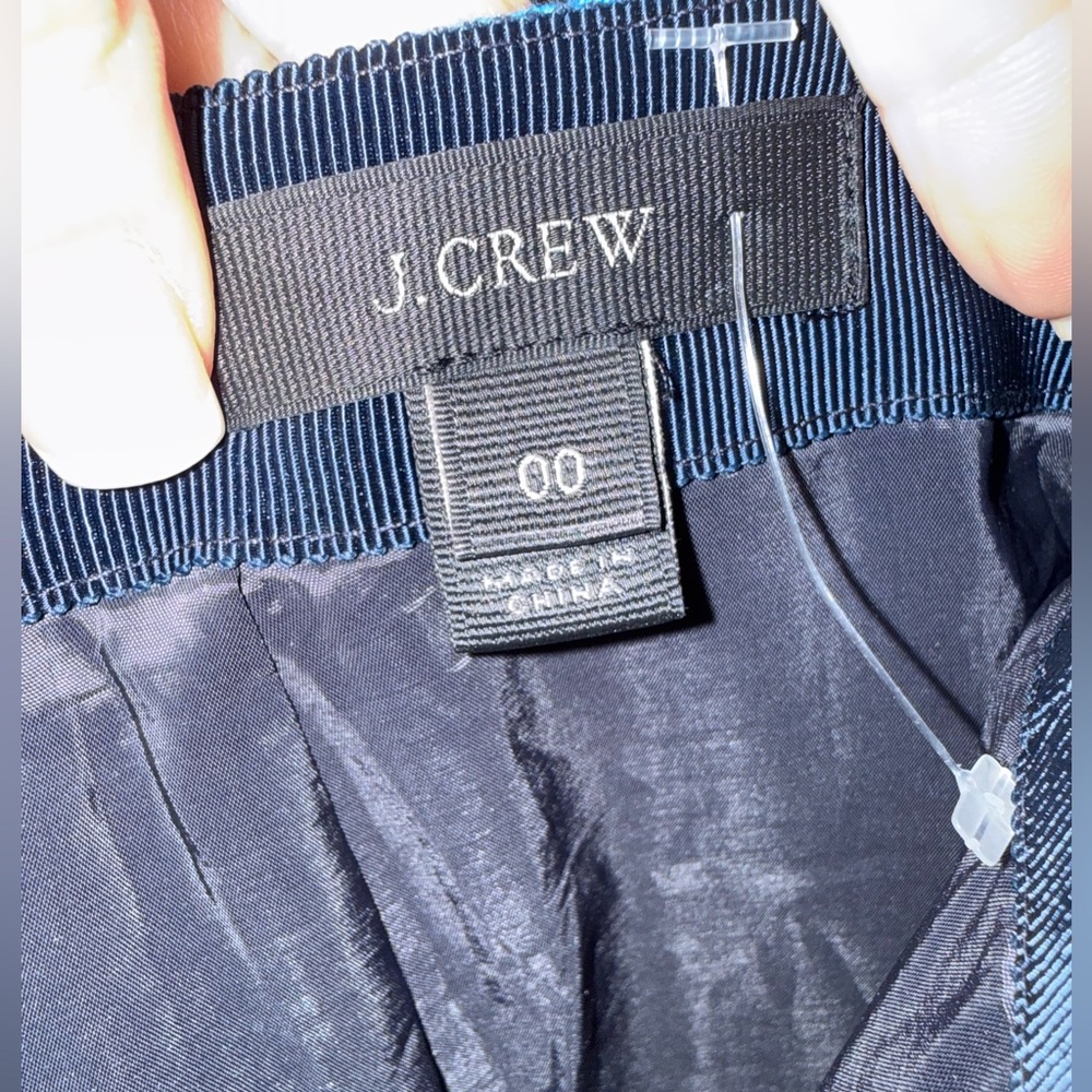 💋J. Crew Blue and Black Striped Pencil Skirt - Picture 4 of 7